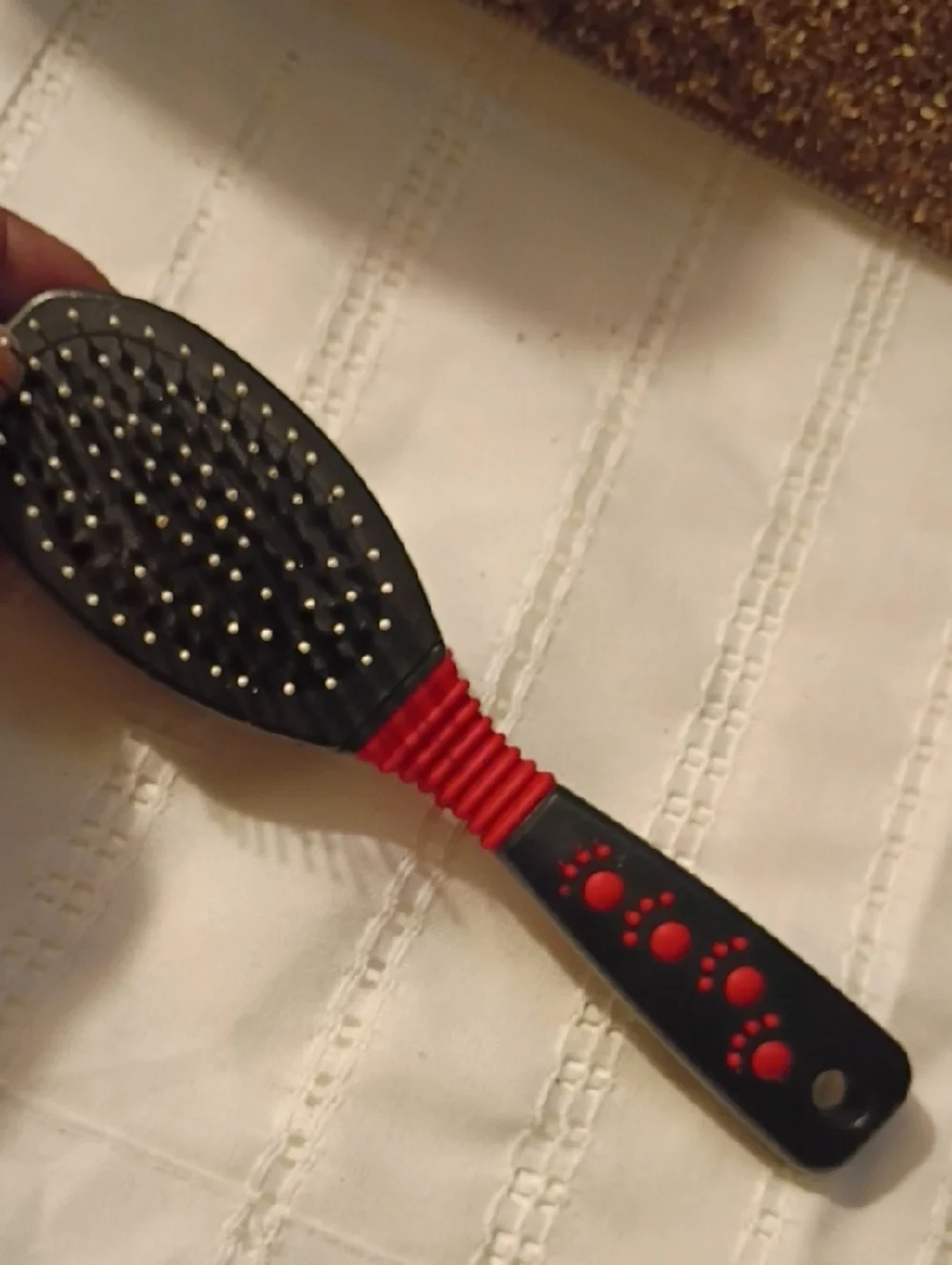 Dog Grooming Brush Set with Red and Black Handles